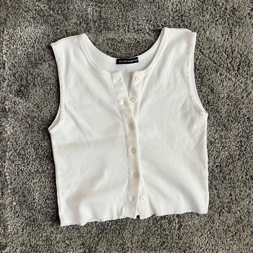 Brandy Melville White Crop Top